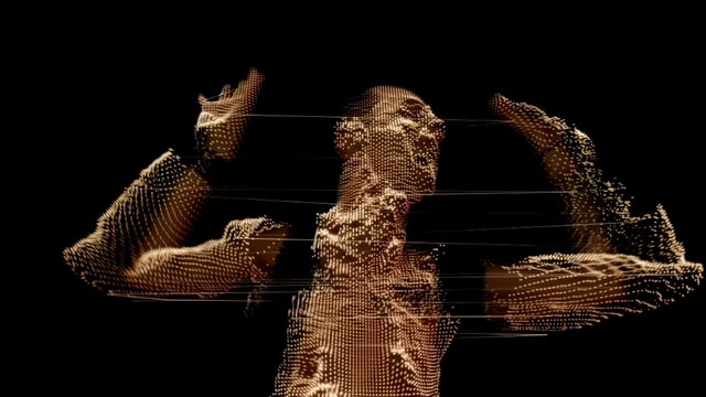 Depeche Mode – Fragile Tension, music video still. Directors: Barney Steel (Found Collective) and Rob Chandler. Software design and development: Memo Akten.