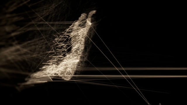 Depeche Mode – Fragile Tension, music video still. Directors: Barney Steel (Found Collective) and Rob Chandler. Software design and development: Memo Akten.