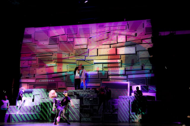Blaze – The Streetdance Show, performance view. Visuals by The Mega Super Awesome Visuals Company (MSA Visuals).
