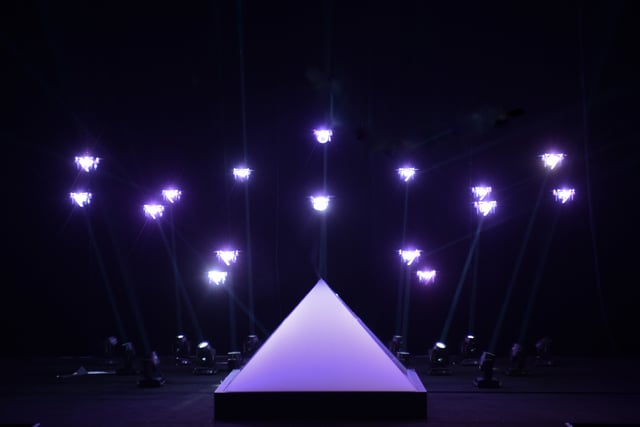 Meet your creator by Marshmallow Laser Feast, performance at Cannes Lions International Festival of Creativity, Cannes, France, 2012.