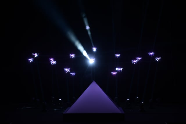Meet your creator by Marshmallow Laser Feast, performance at Cannes Lions International Festival of Creativity, Cannes, France, 2012.
