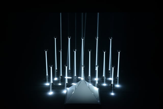 Meet your creator by Marshmallow Laser Feast, performance at Cannes Lions International Festival of Creativity, Cannes, France, 2012.