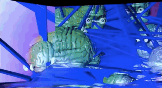 Just for hits – Mutation in the mind by Marshmallow Laser Feast, performance featuring Richard Dawkins at Cannes Lions International Festival of Creativity, Cannes, France, 2013.