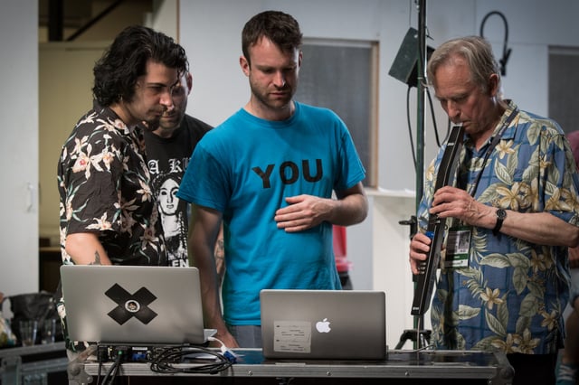 Just for hits – Mutation in the mind by Marshmallow Laser Feast, performance featuring Richard Dawkins at Cannes Lions International Festival of Creativity, Cannes, France, 2013.