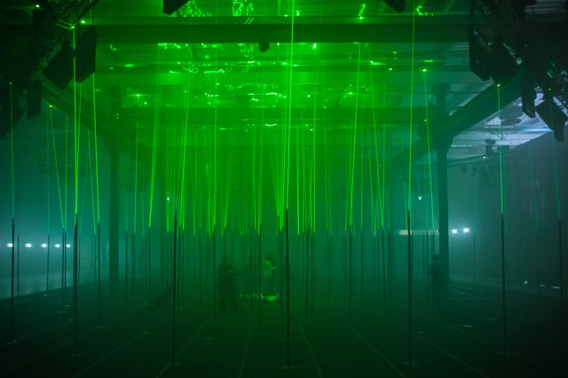 Laser Forest by Marshmallow Laser Feast, installation view. Photo: Sandra Ciampone.