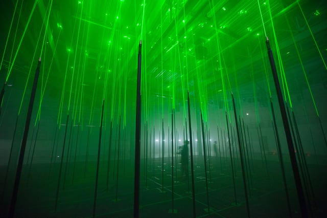 Laser Forest by Marshmallow Laser Feast, installation view. Photo: Sandra Ciampone.