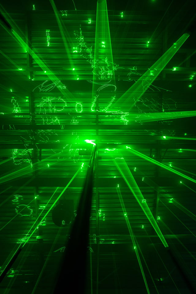 Laser Forest by Marshmallow Laser Feast, installation view. Photo: Sandra Ciampone.