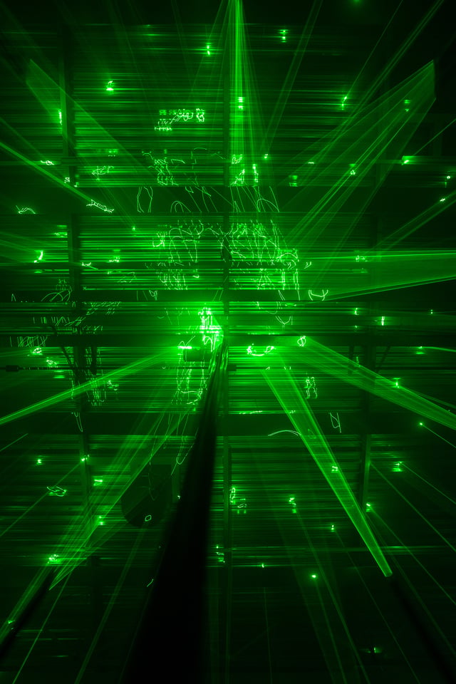 Laser Forest by Marshmallow Laser Feast, installation view. Photo: Sandra Ciampone.