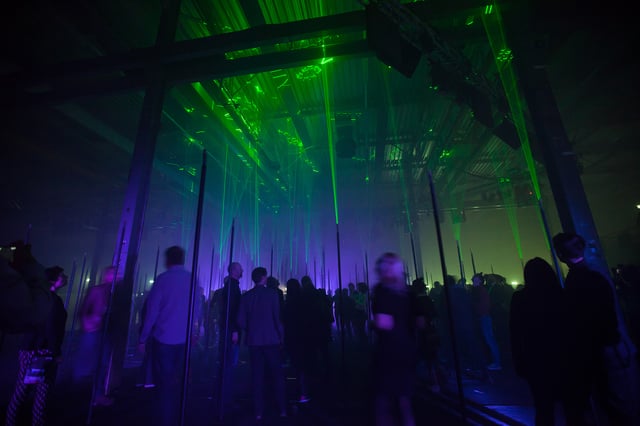 Laser Forest by Marshmallow Laser Feast, installation view. Photo: Sandra Ciampone.