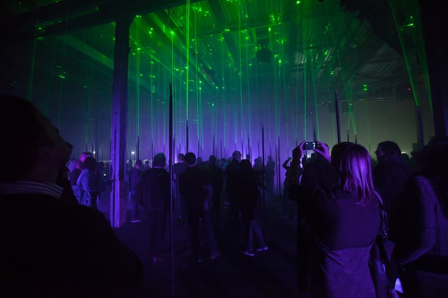 Laser Forest by Marshmallow Laser Feast, installation view. Photo: Sandra Ciampone.