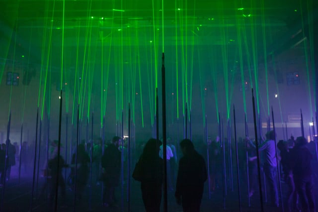 Laser Forest by Marshmallow Laser Feast, installation view. Photo: Sandra Ciampone.
