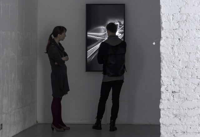 Equilibrium installation view at Laboratoria Art & Science Space, Moscow, Russia, 2014.