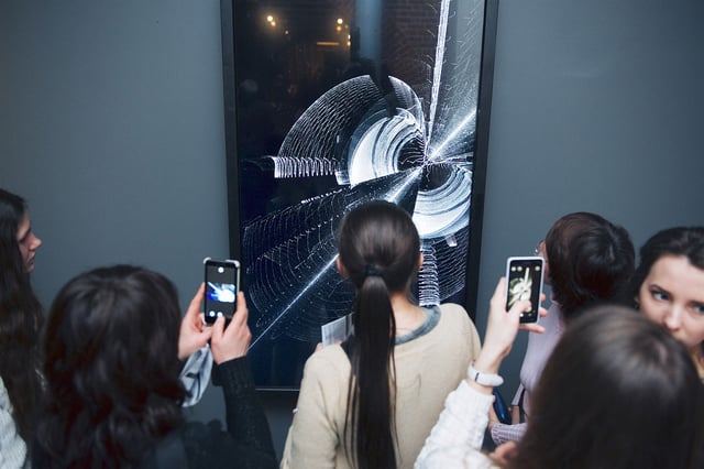 Equilibrium installation view at Laboratoria Art & Science Space, Moscow, Russia, 2014.