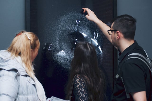 Equilibrium installation view at Laboratoria Art & Science Space, Moscow, Russia, 2014.