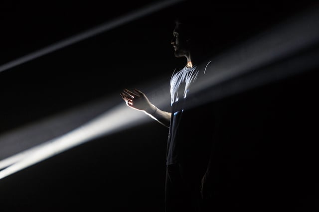 Pattern Recognition, performance by Alexander Whitley and Memo Akten. Photo: Christopher Corless.
