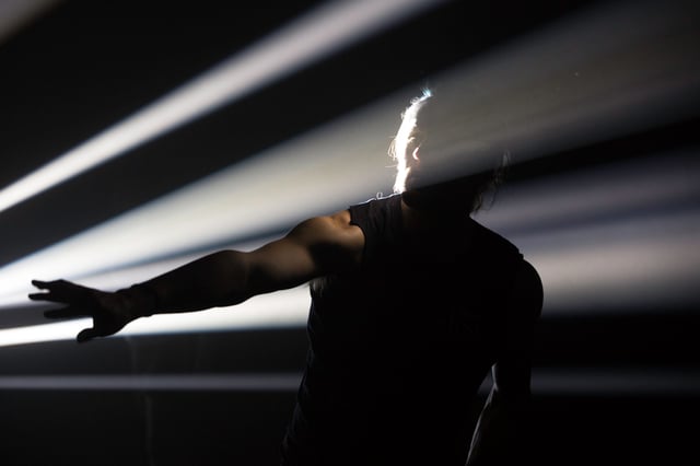 Pattern Recognition, performance by Alexander Whitley and Memo Akten. Photo: Christopher Corless.