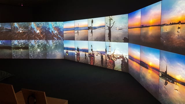 Deep Meditations: A brief history of almost everything by Memo Akten, installation view in Cybernetic Consciousness, Itaú Cultural, São Paulo, Brazil, 2019.