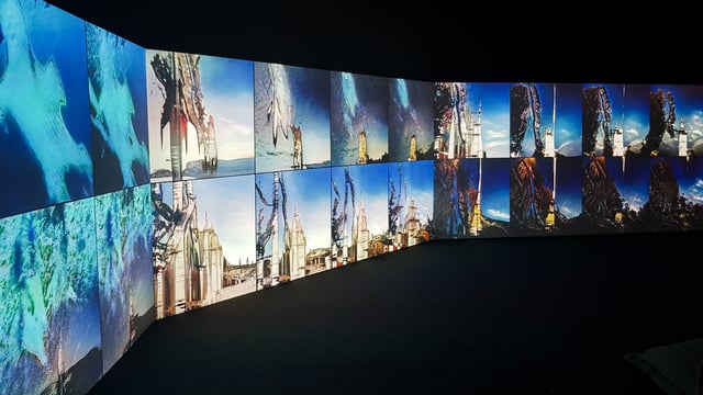 Deep Meditations: A brief history of almost everything by Memo Akten, installation view in Cybernetic Consciousness, Itaú Cultural, São Paulo, Brazil, 2019.