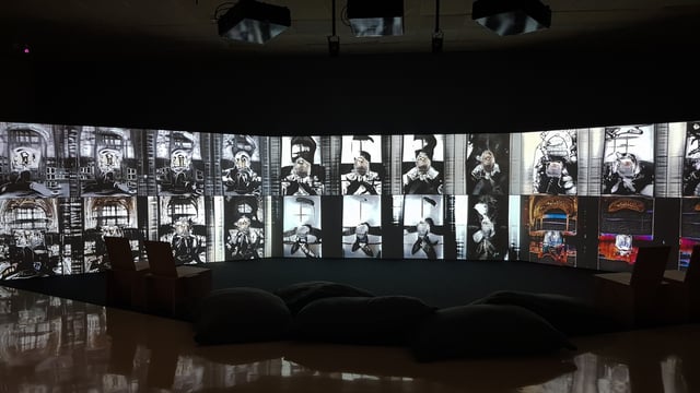 Deep Meditations: A brief history of almost everything by Memo Akten, installation view in Cybernetic Consciousness, Itaú Cultural, São Paulo, Brazil, 2019.