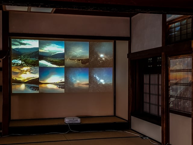 Deep Meditations: A brief history of almost everything by Memo Akten, installation view at Kennin-ji Temple, Kyoto, Japan, 2019.