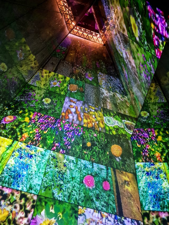 Deep Meditations: A brief history of almost everything by Memo Akten, installation view in Voices of Sónar+D, ME by Melia Atrium (ME London), London, UK, 2019.