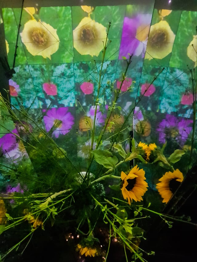 Deep Meditations: A brief history of almost everything by Memo Akten, installation view in Voices of Sónar+D, ME by Melia Atrium (ME London), London, UK, 2019.