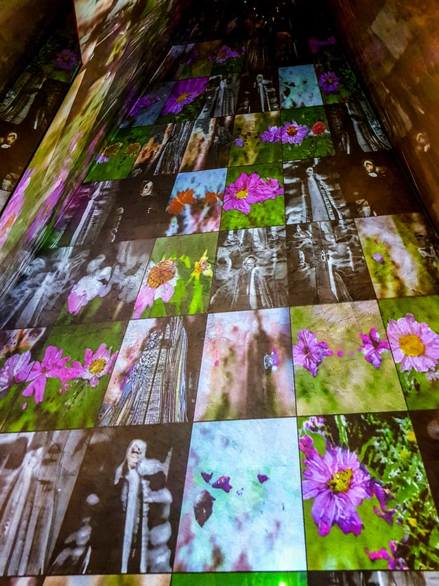 Deep Meditations: A brief history of almost everything by Memo Akten, installation view in Voices of Sónar+D, ME by Melia Atrium (ME London), London, UK, 2019.