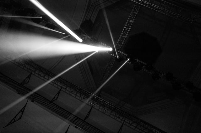 Simple Harmonic Motion for Light at Signal Festival installation view at the Czech Museum of Music, Prague, Czech Republic, 2019.