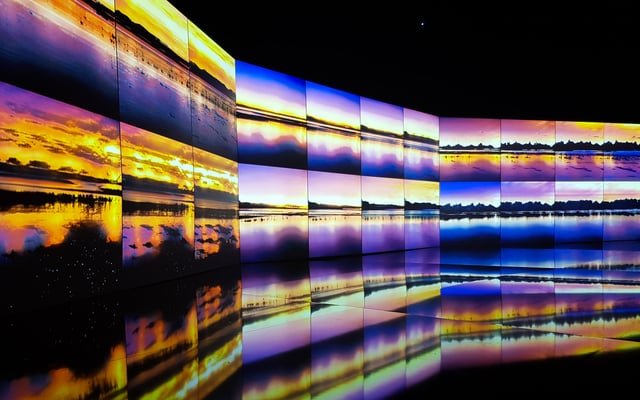 Deep Meditations: A brief history of almost everything by Memo Akten, installation view at Sónar+D, Barcelona, Spain, 2019.