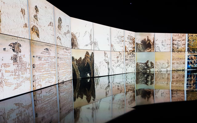 Deep Meditations: A brief history of almost everything by Memo Akten, installation view at Sónar+D, Barcelona, Spain, 2019.