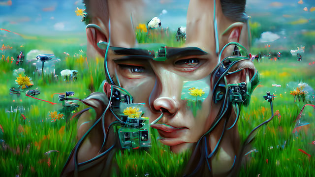 All Watched Over By Machines Of Loving Grace by Memo Akten, video still, 2021.