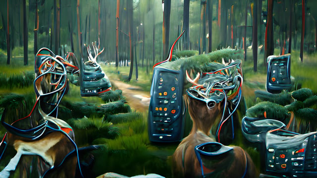 All Watched Over By Machines Of Loving Grace by Memo Akten, video still, 2021.