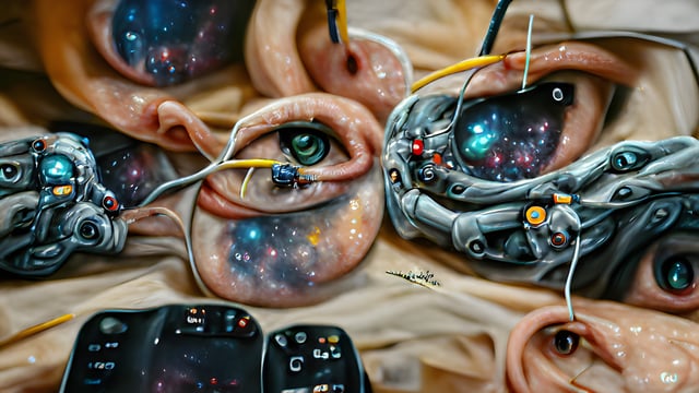 All Watched Over By Machines Of Loving Grace by Memo Akten, video still, 2021.